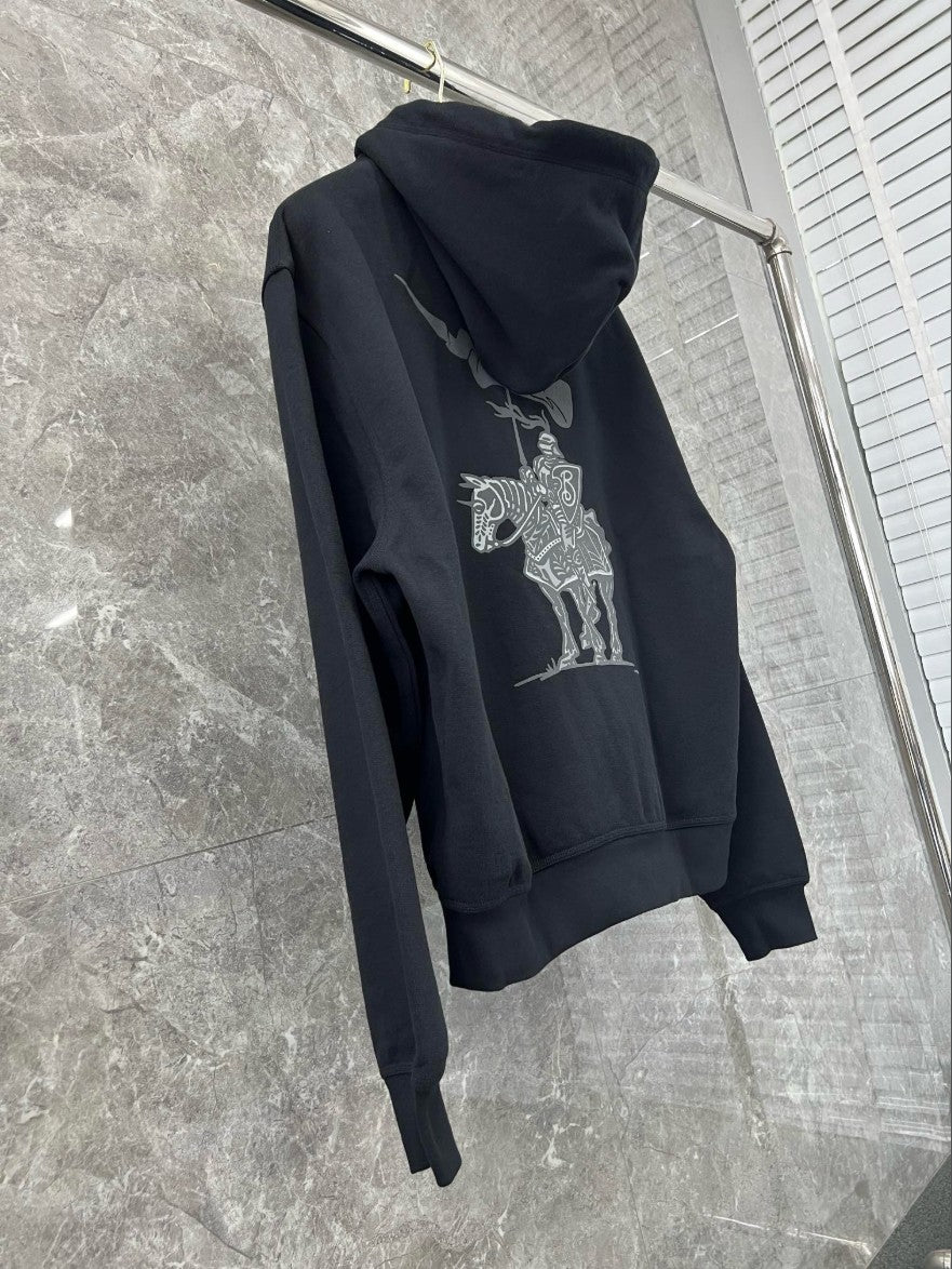 버버리 방패 로고 후드 집업