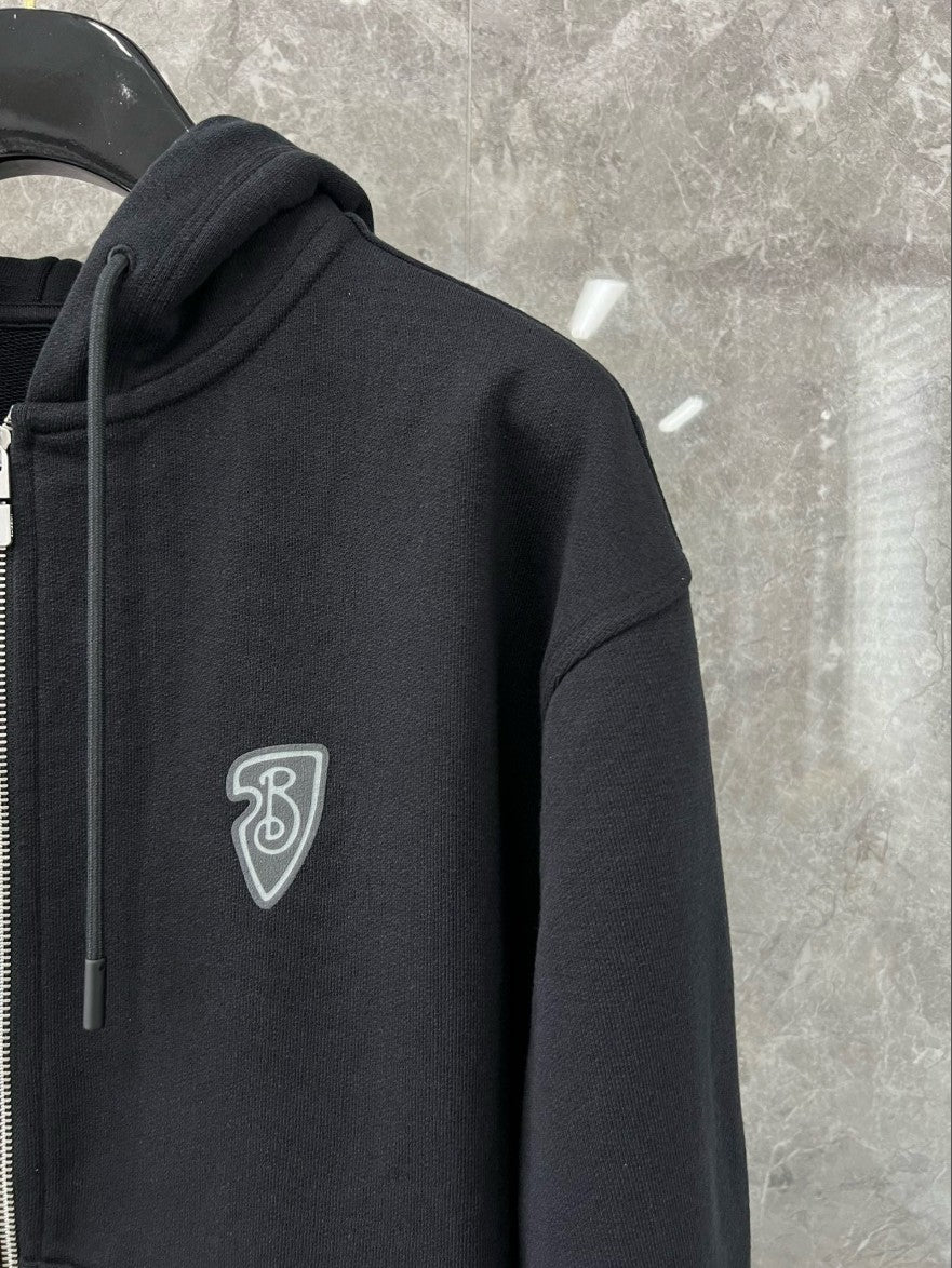 버버리 방패 로고 후드 집업