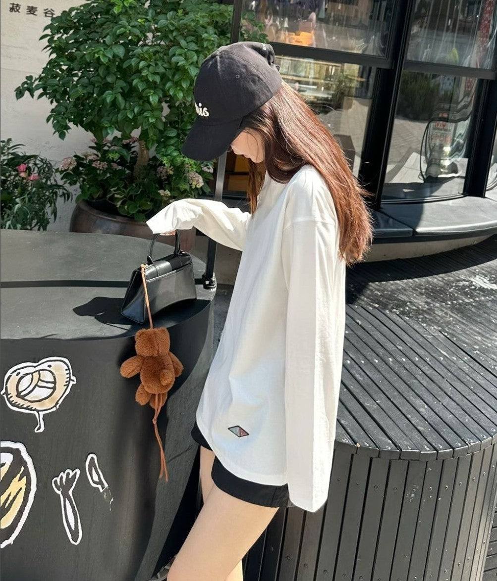 보테가베네타 다이아 로고 긴팔티