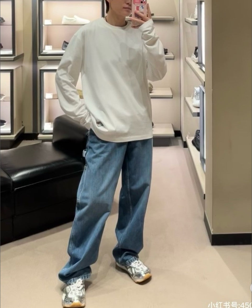 보테가베네타 다이아 로고 긴팔티