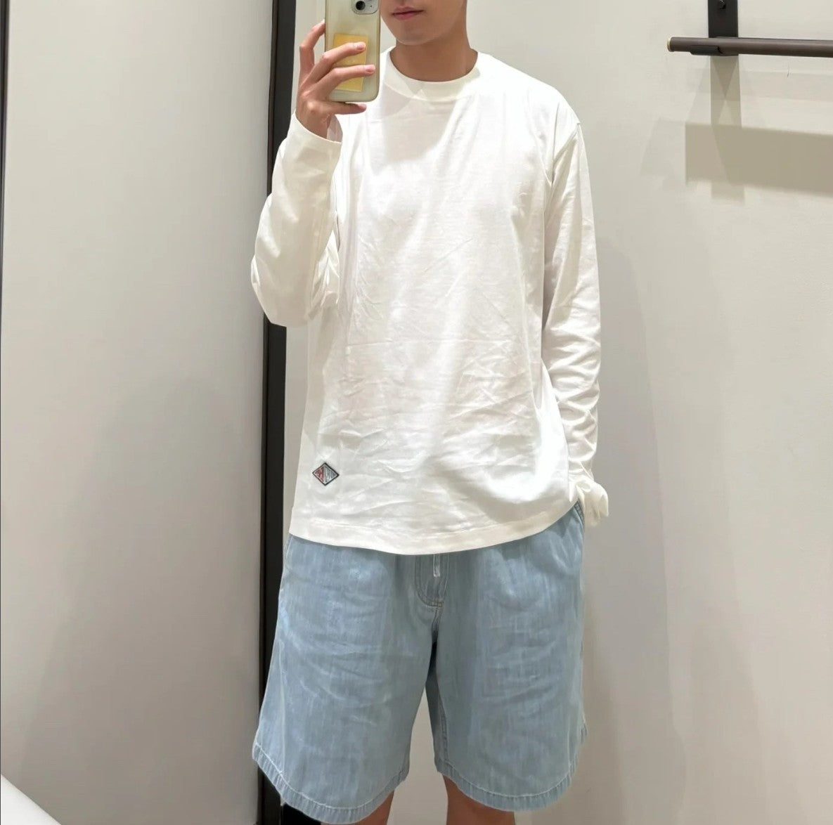 보테가베네타 다이아 로고 긴팔티