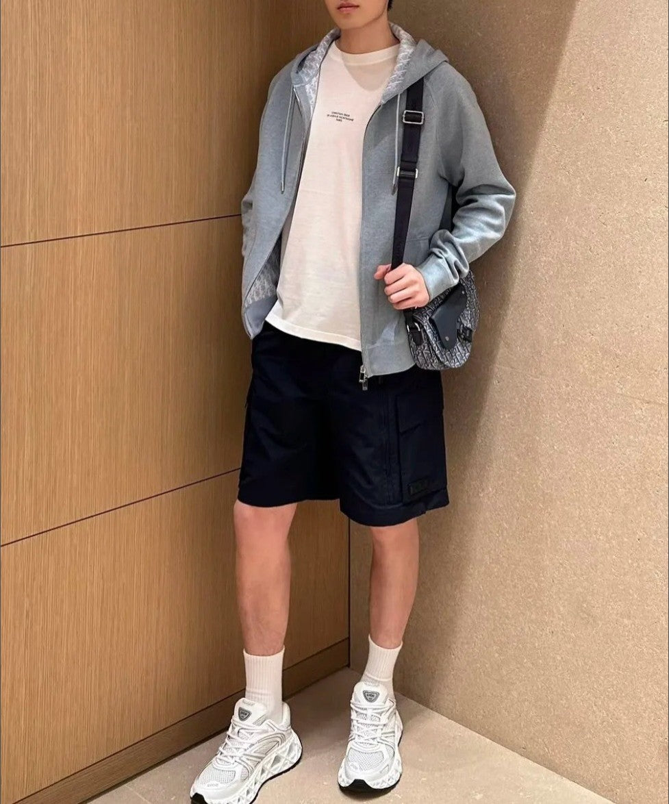 디올 오블리크 캐시미어 후드 집업