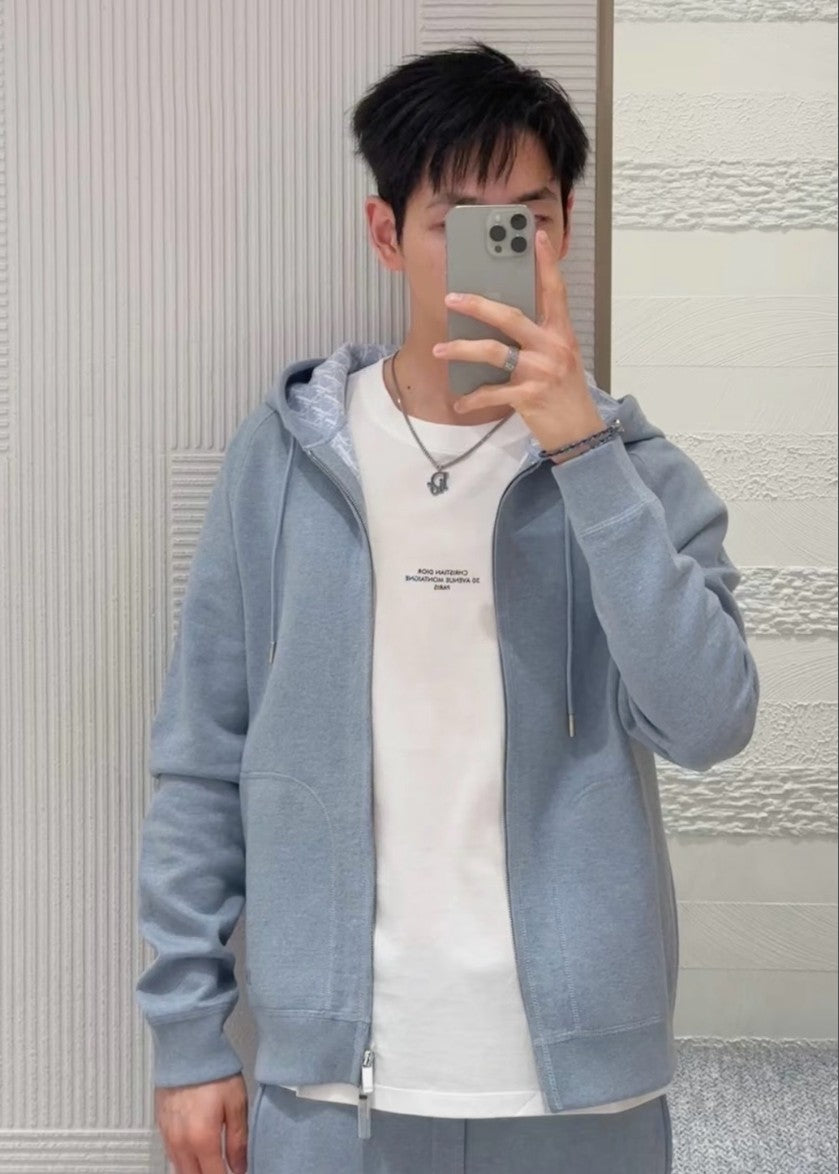 디올 오블리크 캐시미어 후드 집업