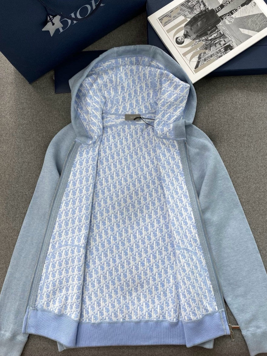 디올 오블리크 캐시미어 후드 집업