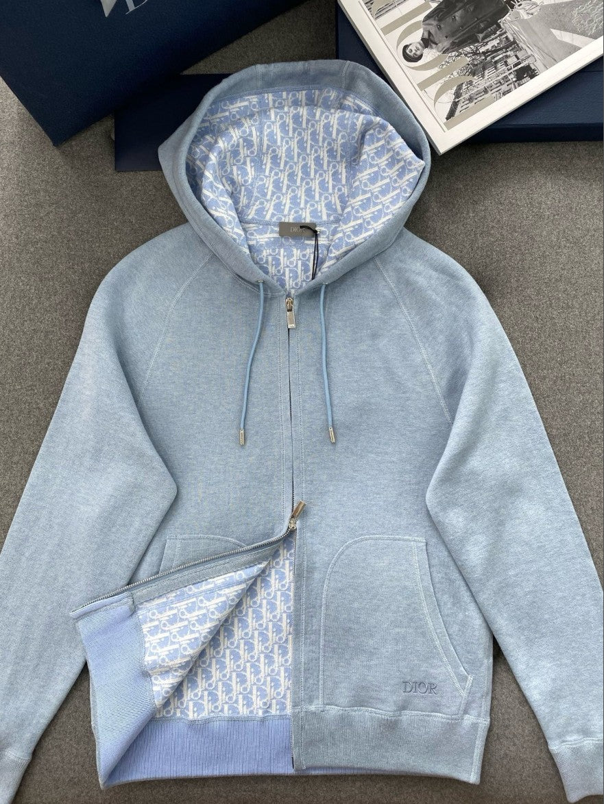 디올 오블리크 캐시미어 후드 집업