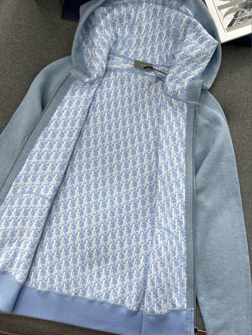 디올 오블리크 캐시미어 후드 집업