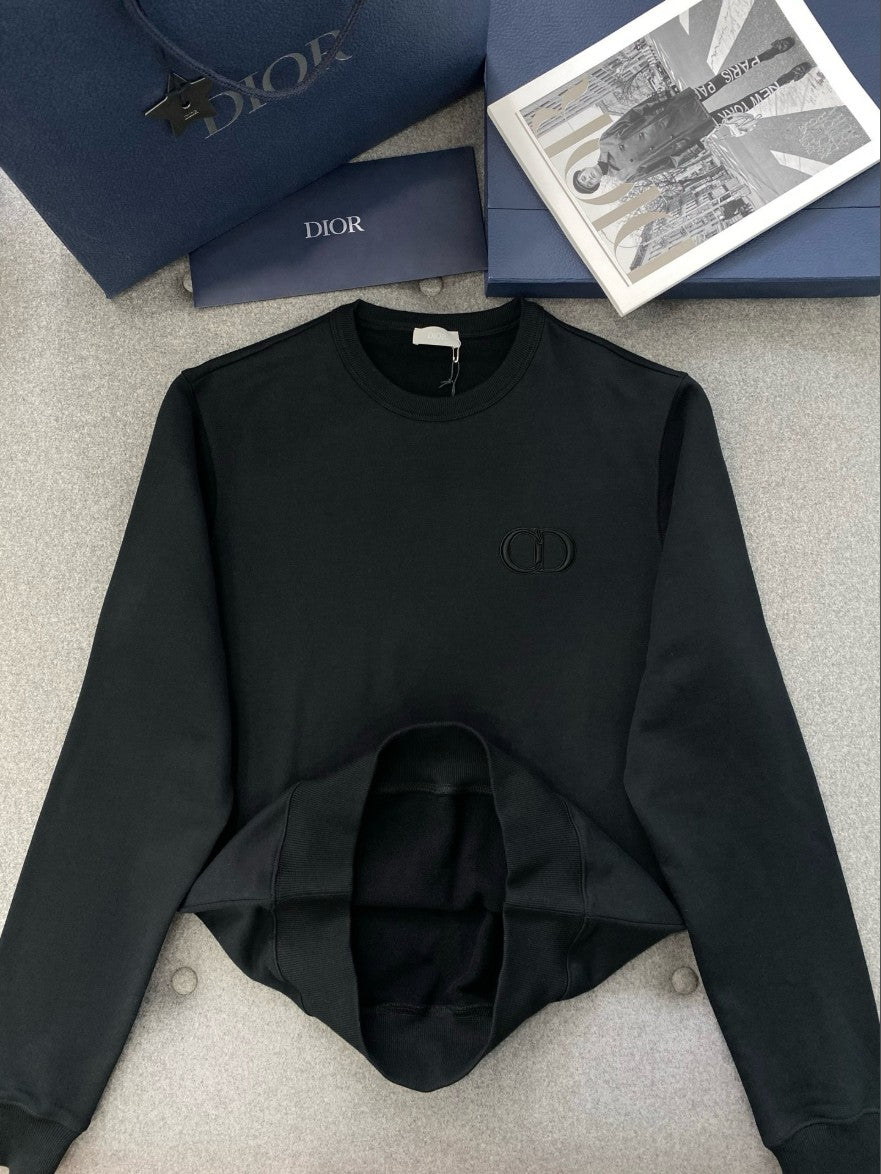 디올 CD 로고 기모 맨투맨