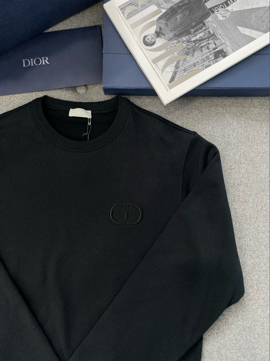 디올 CD 로고 기모 맨투맨