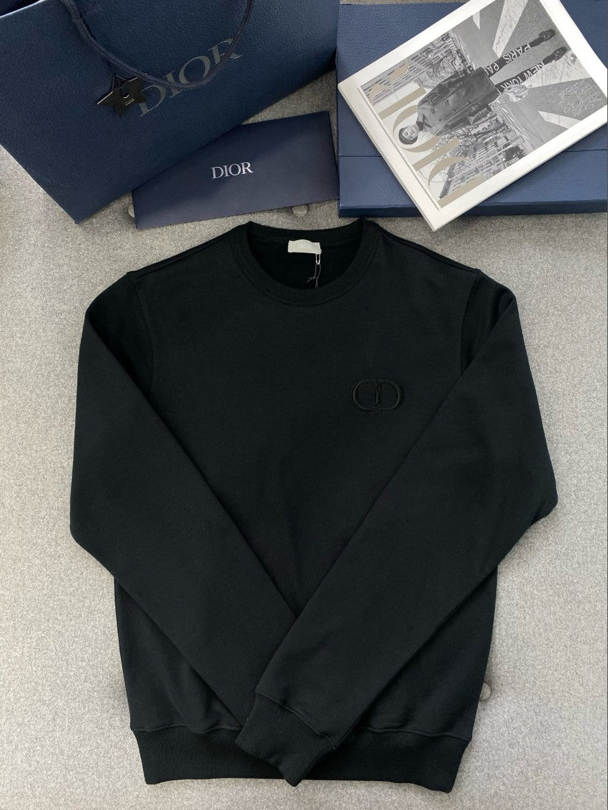 디올 CD 로고 기모 맨투맨