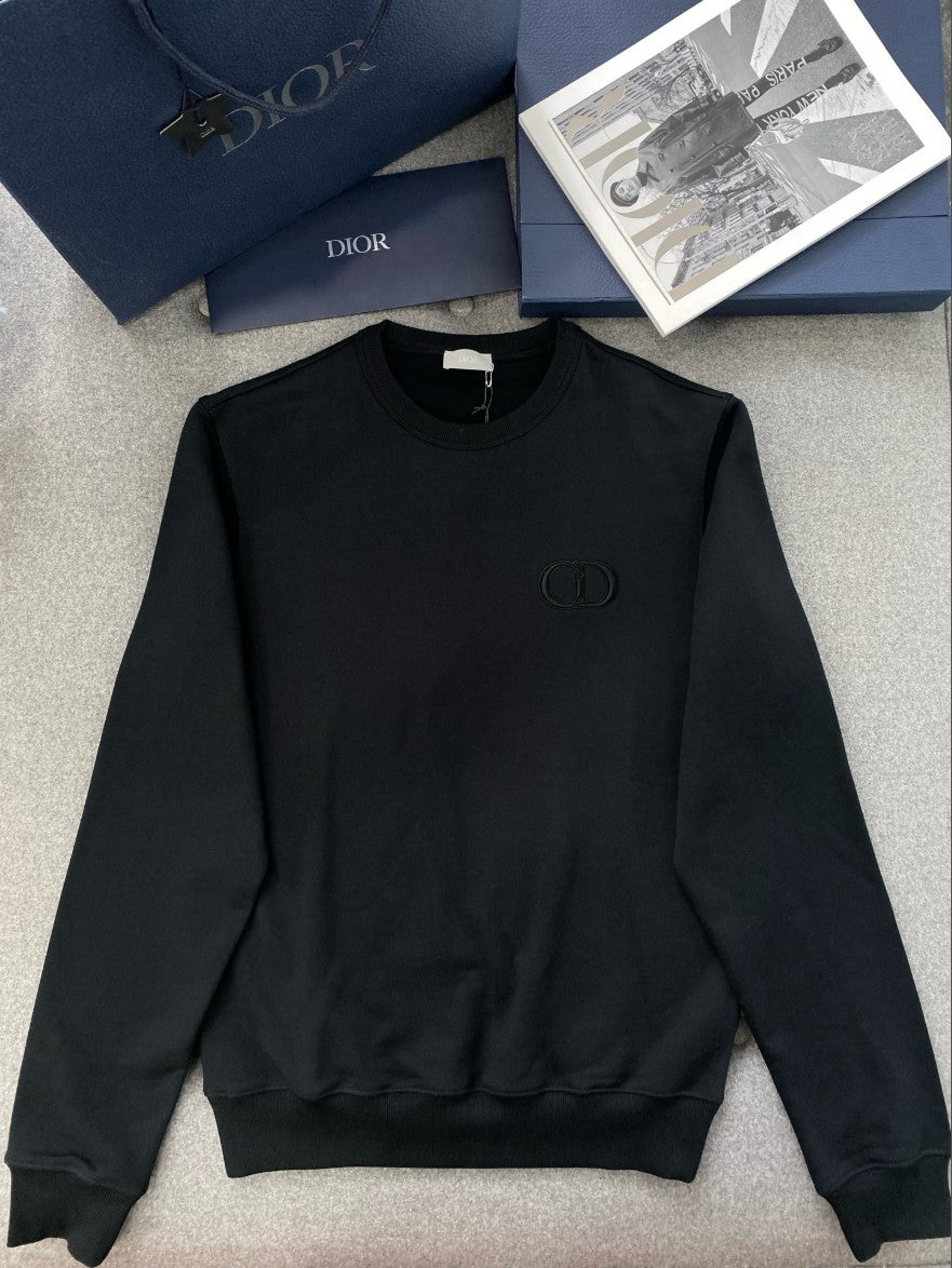 디올 CD 로고 기모 맨투맨