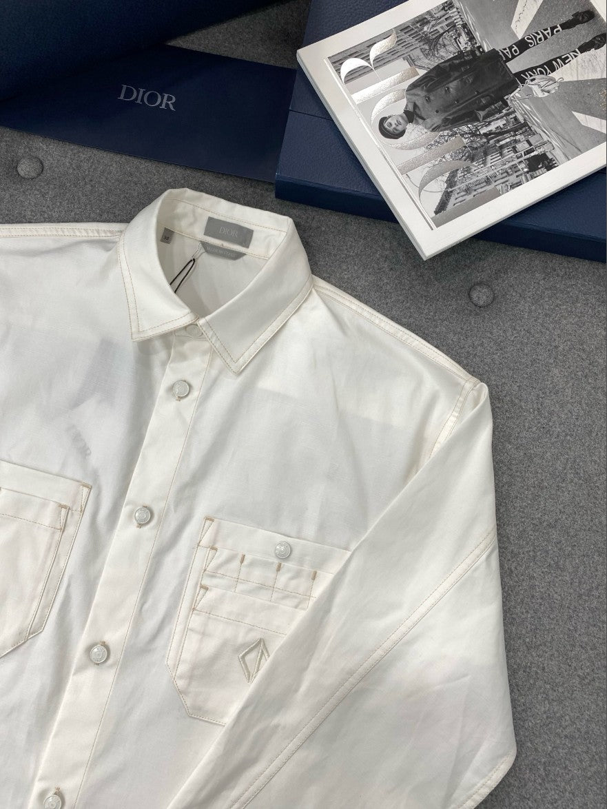 디올 더블 포켓 오버핏 남방 셔츠