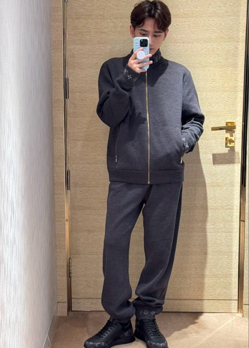 루이비통 LV 로고 울 집업