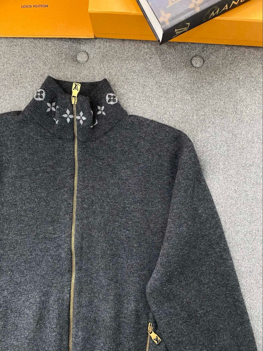 루이비통 LV 로고 울 집업