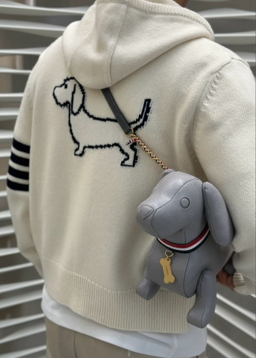 톰브라운 사선 완장 후드 집업