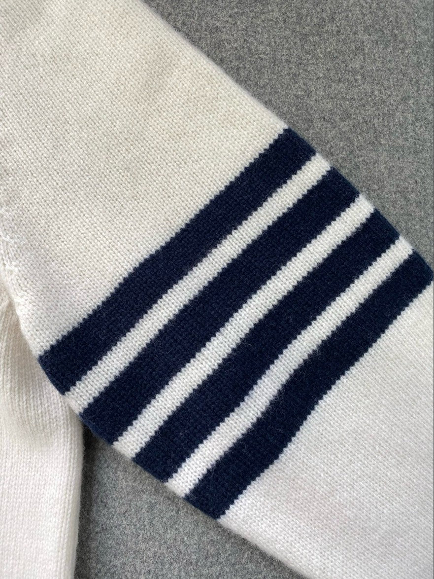 톰브라운 사선 완장 후드 집업