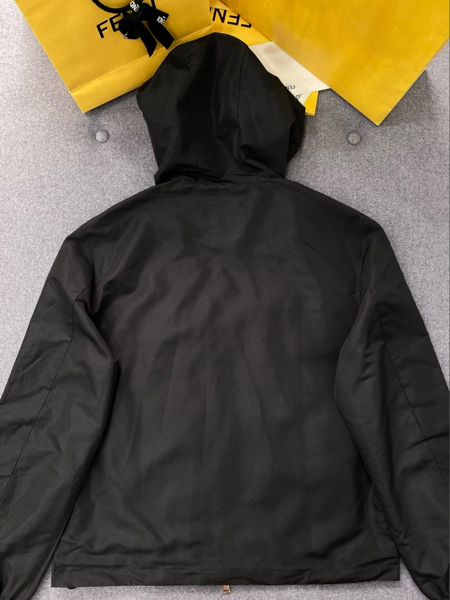 펜디 FF 메탈 로고 후드 집업 자켓