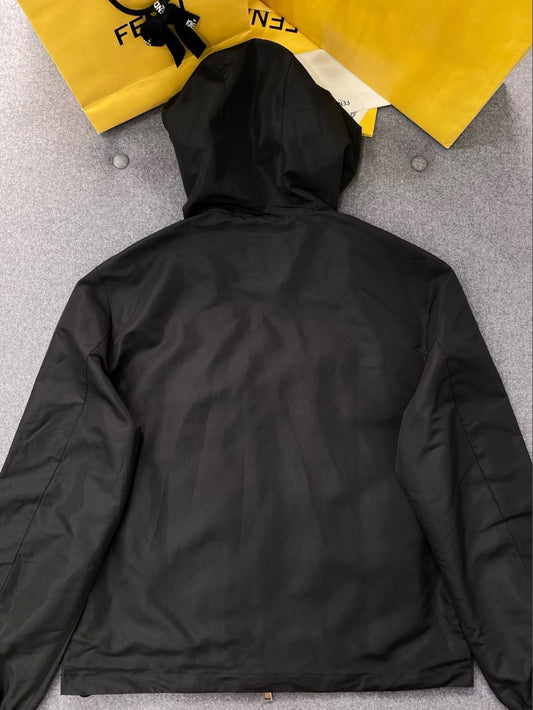 펜디 FF 메탈 로고 후드 집업 자켓