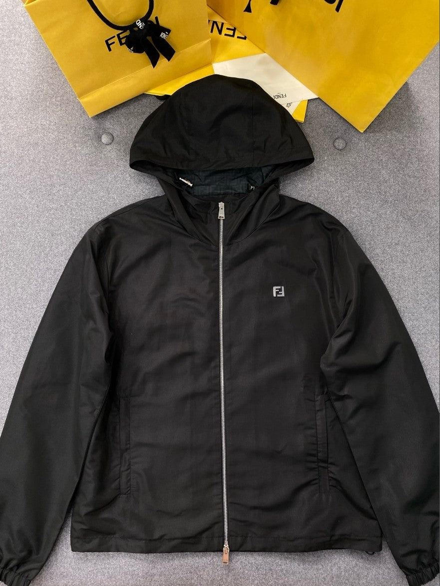 펜디 FF 메탈 로고 후드 집업 자켓