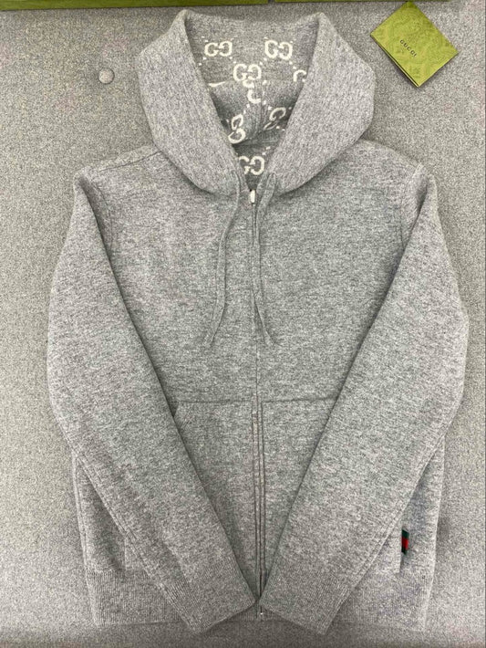 구찌 양면 울 후드 집업