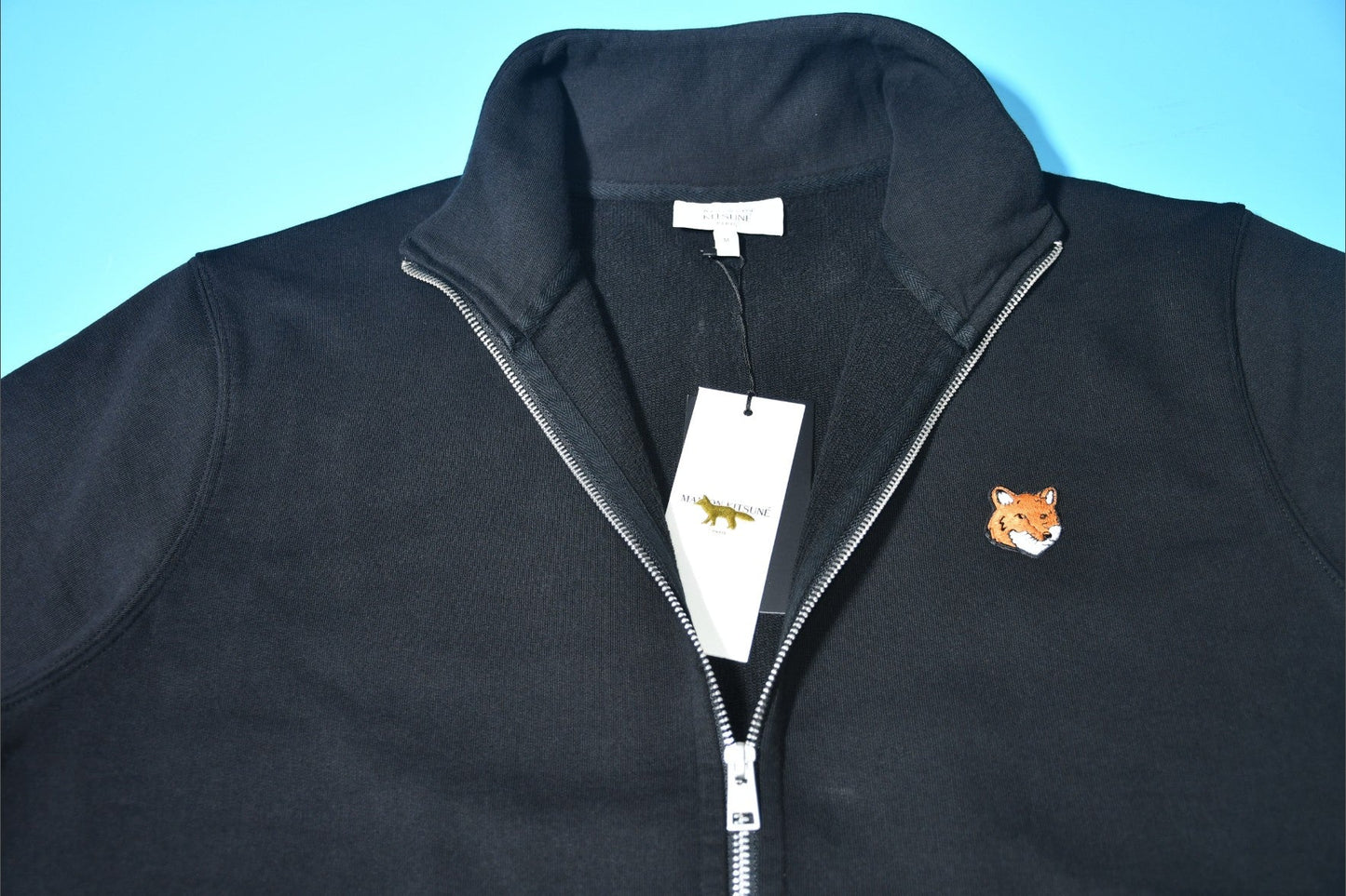 메종키츠네 컬러 폭스 로고 집업