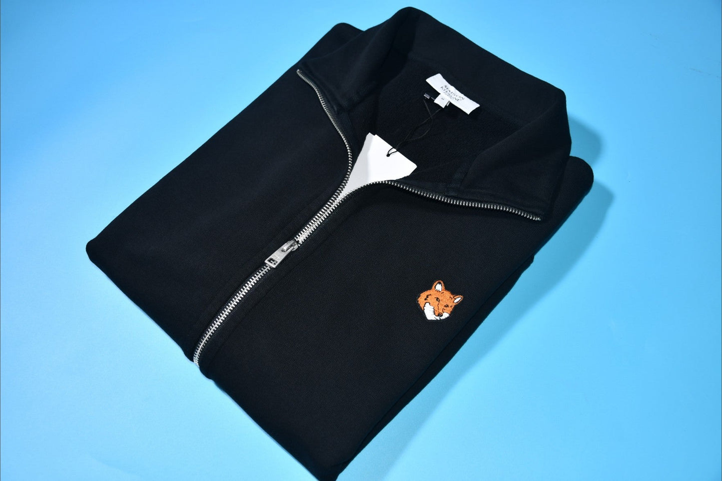 메종키츠네 컬러 폭스 로고 집업