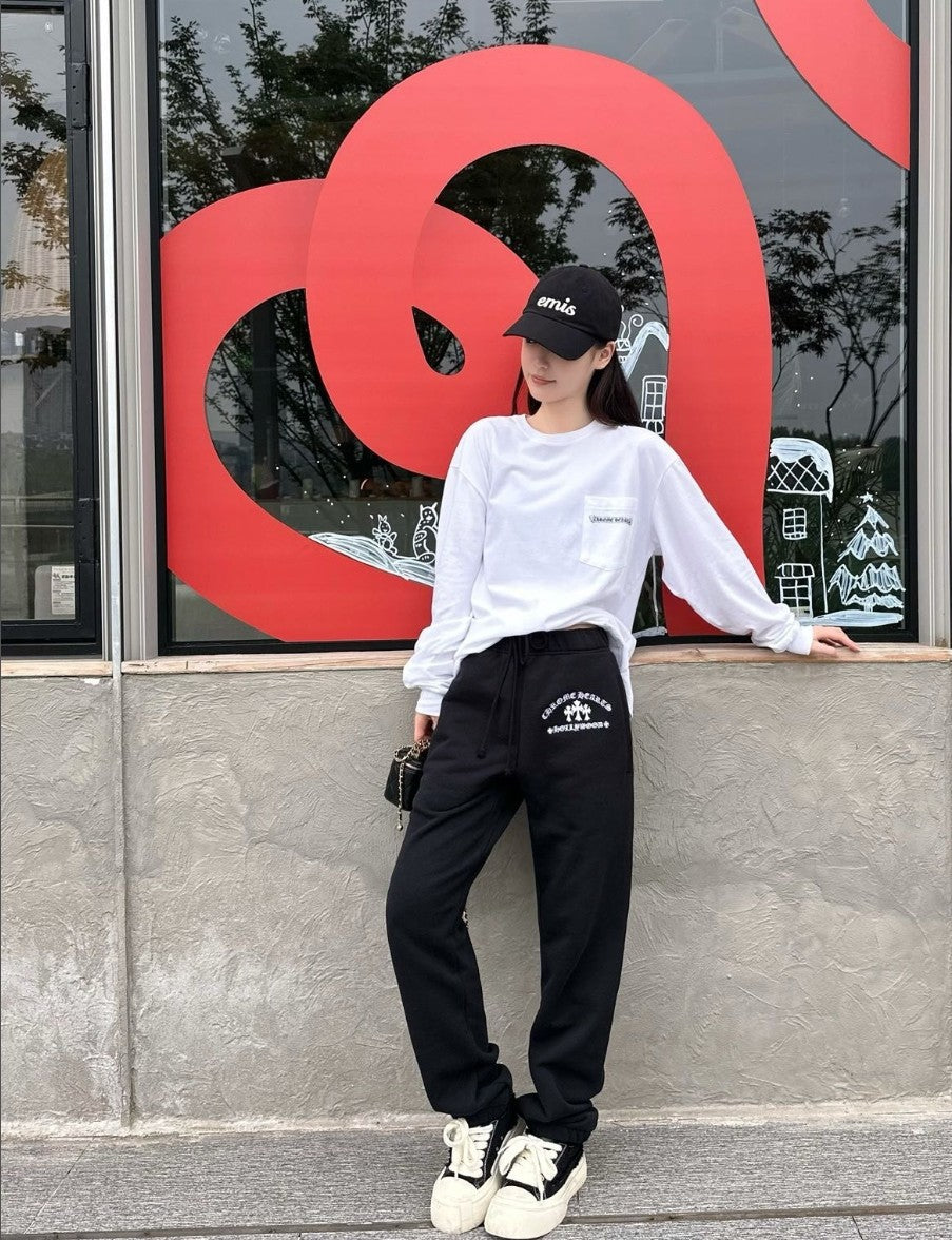 크롬하츠 자수 로고 바지