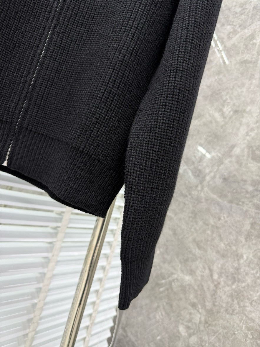 셀린느 자수 로고 니트 집업