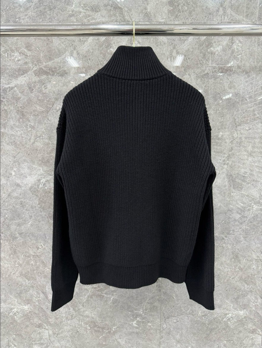 셀린느 자수 로고 니트 집업