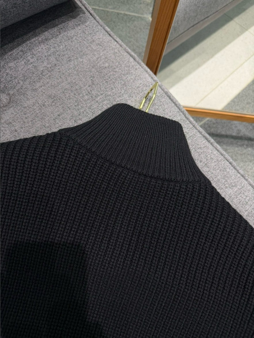 셀린느 자수 로고 니트 집업