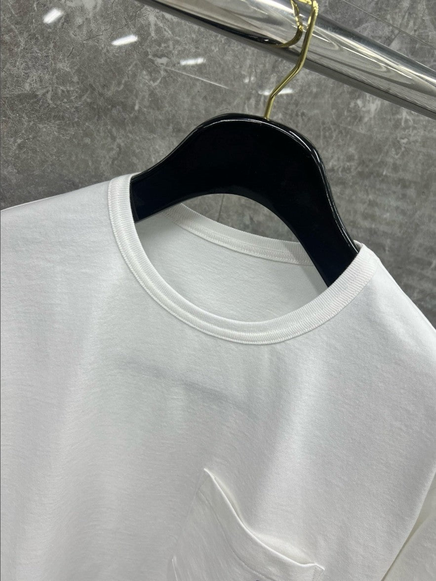 크롬하츠 포켓 자수 로고 긴팔티