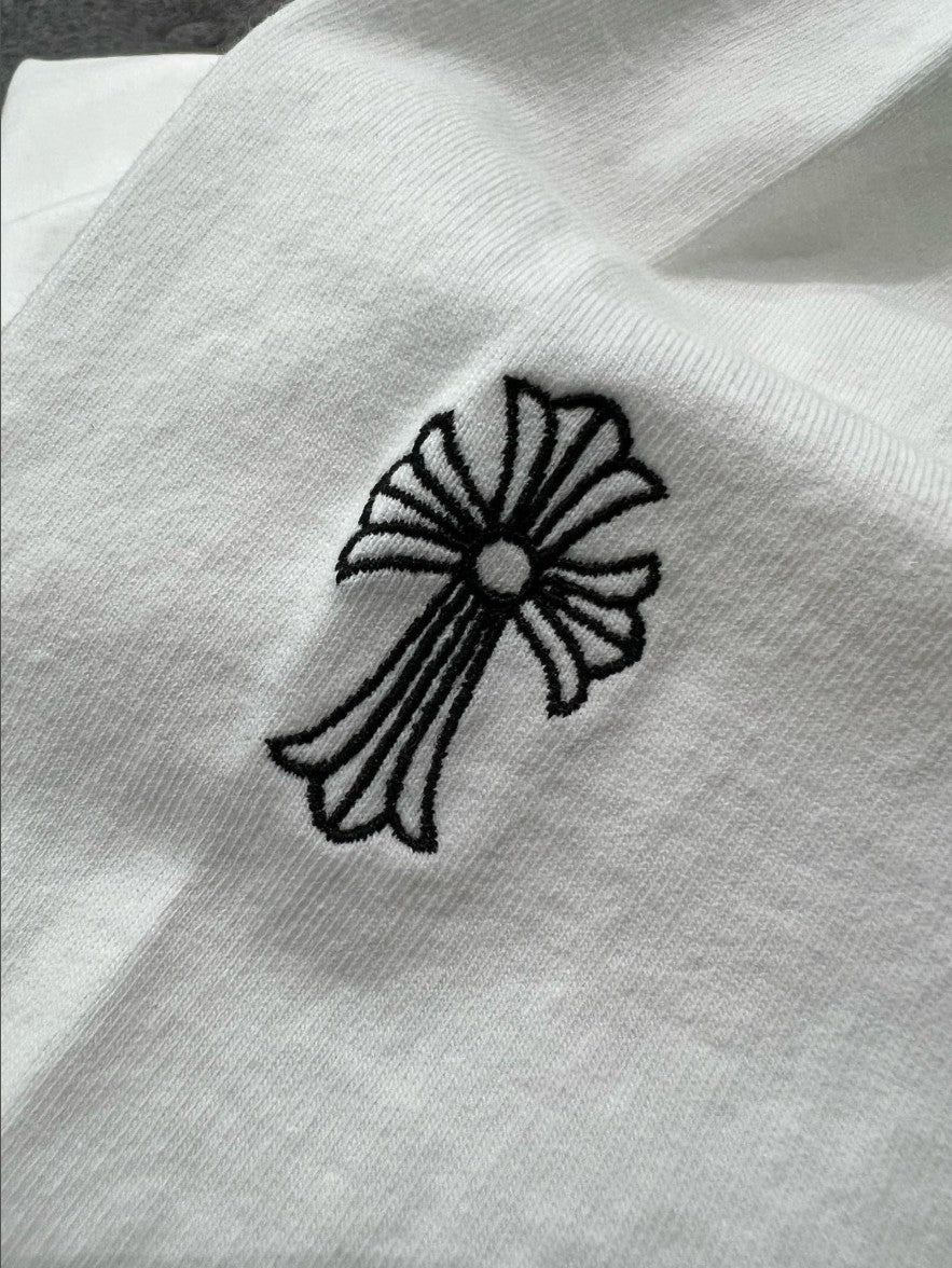 크롬하츠 포켓 자수 로고 긴팔티