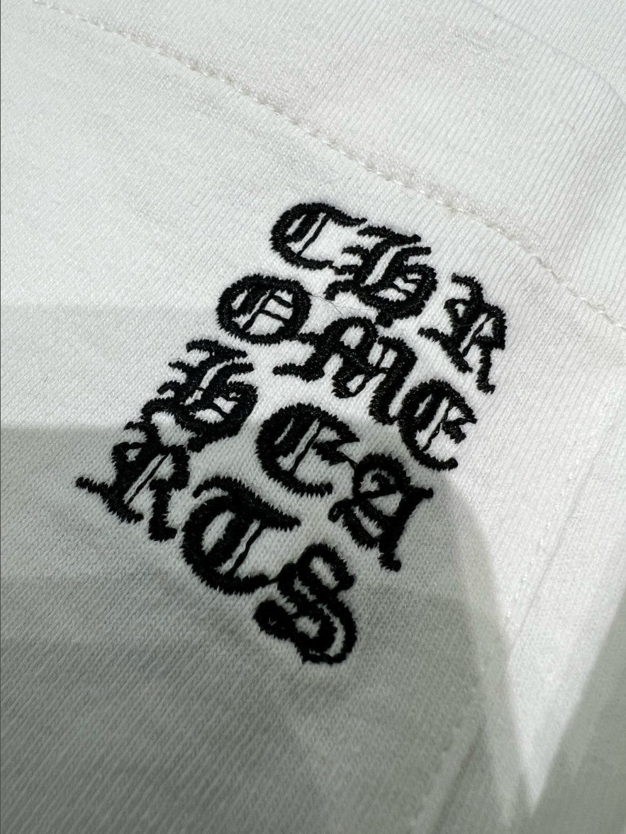 크롬하츠 포켓 자수 로고 긴팔티