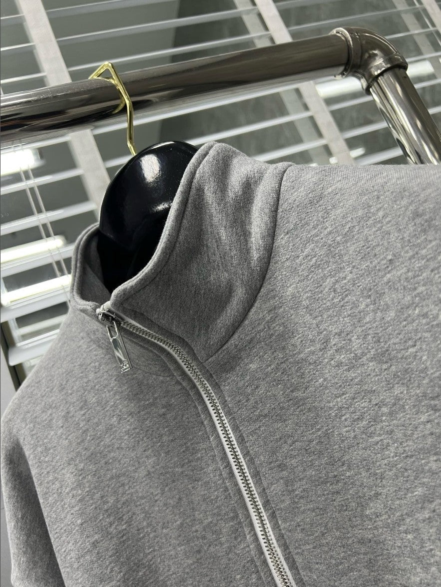 디올 CD 입체 로고 기모 반집업 맨투맨