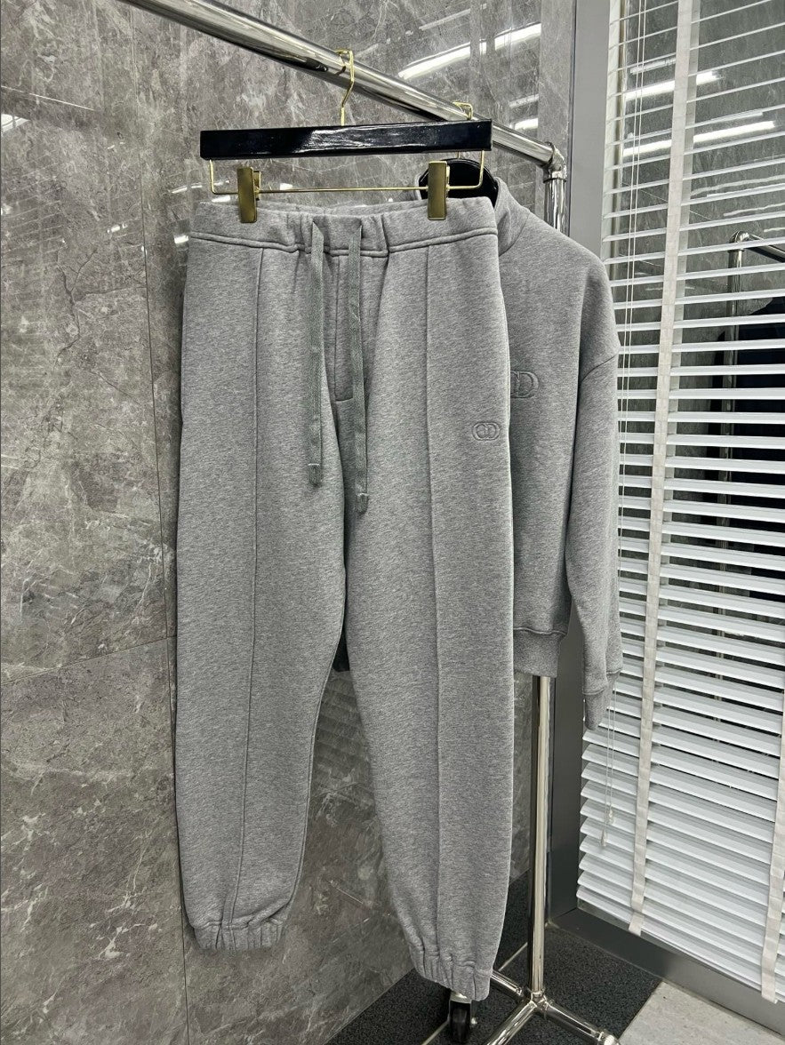 디올 CD 입체 로고 기모 바지