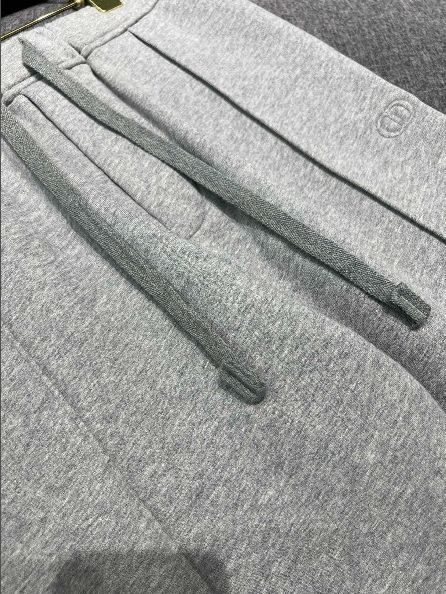 디올 CD 입체 로고 기모 바지