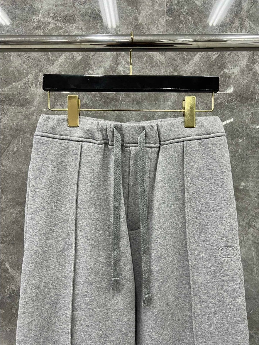 디올 CD 입체 로고 기모 바지