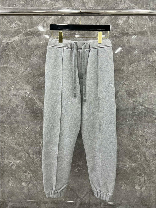 디올 CD 입체 로고 기모 바지