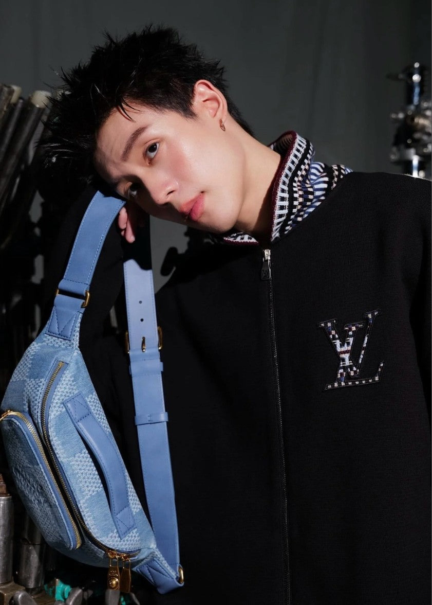 루이비통 LV 로고 카라 집업 자켓