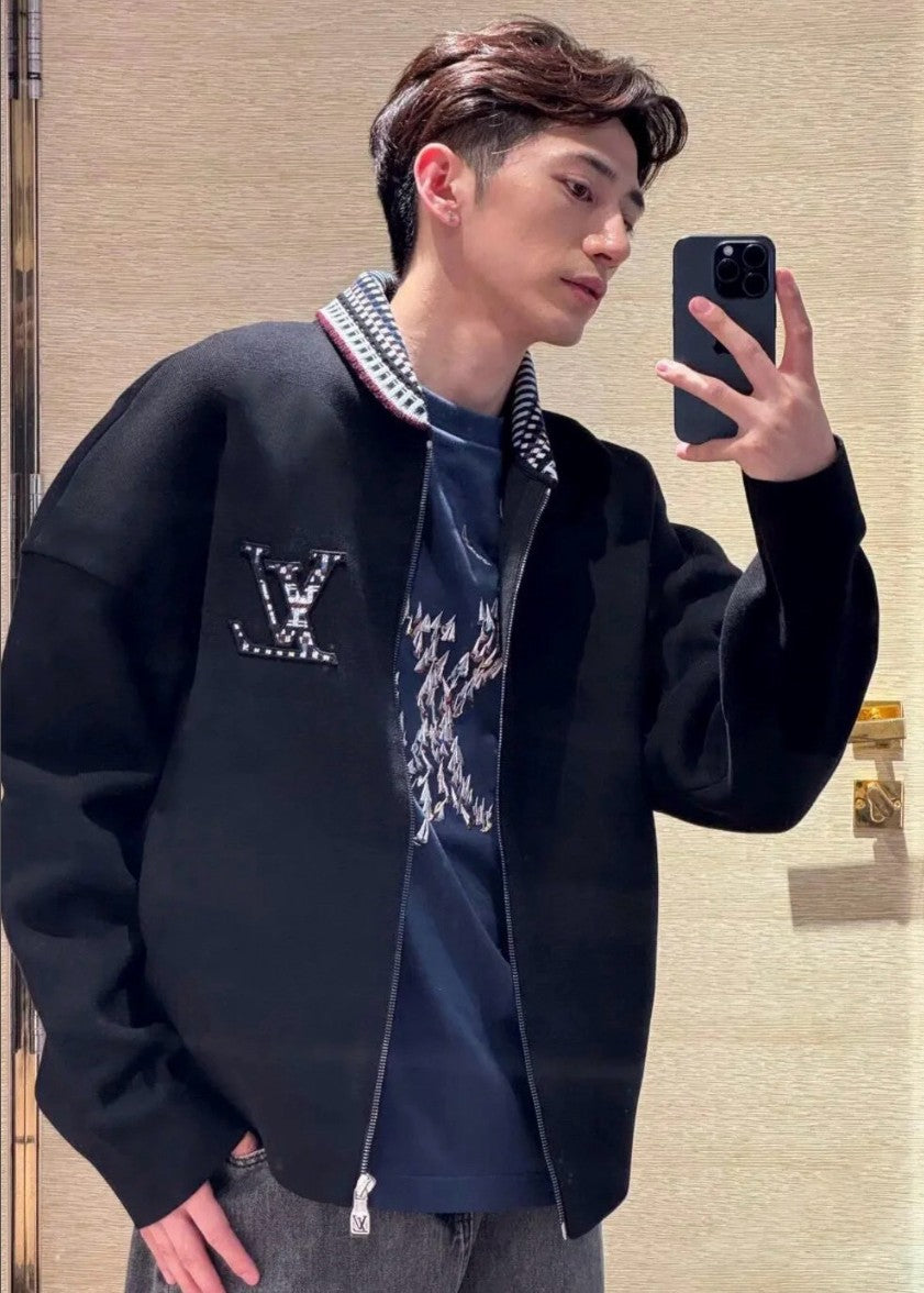 루이비통 LV 로고 카라 집업 자켓