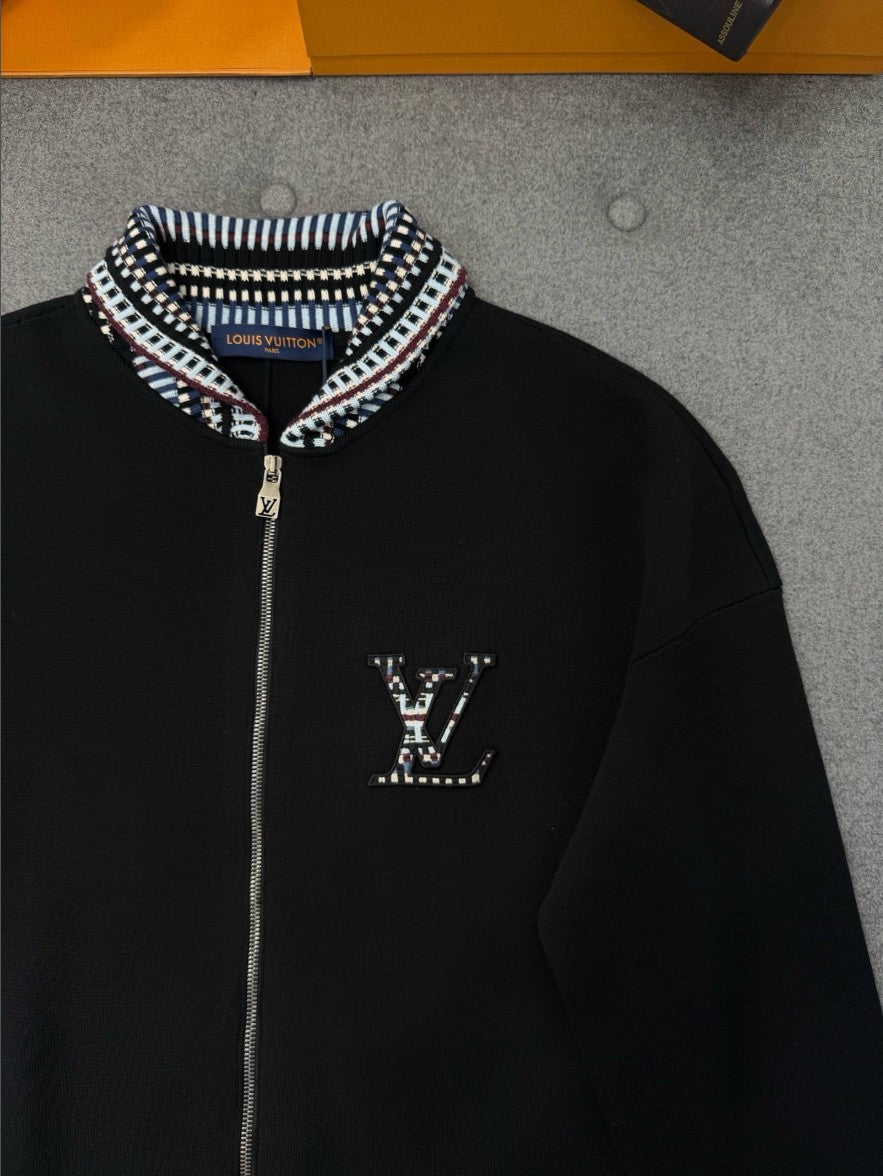 루이비통 LV 로고 카라 집업 자켓