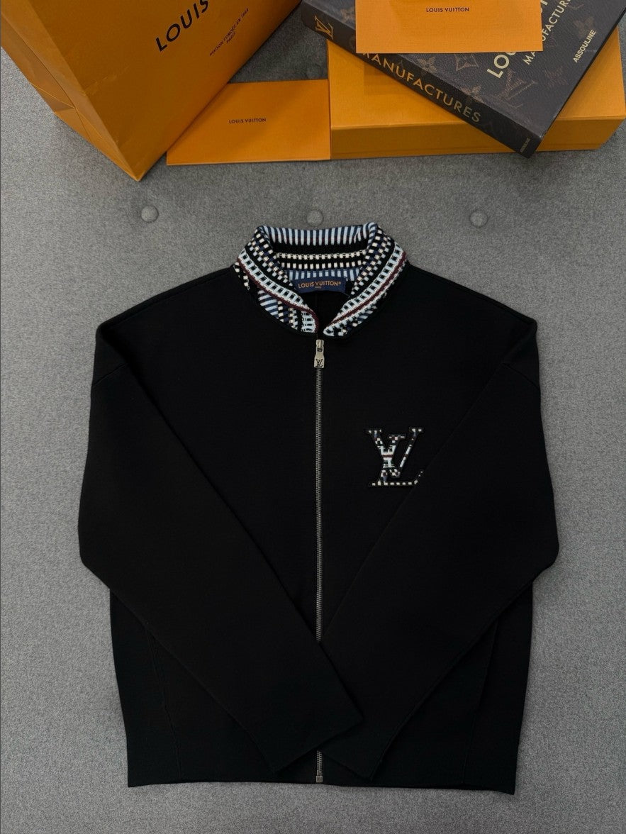 루이비통 LV 로고 카라 집업 자켓