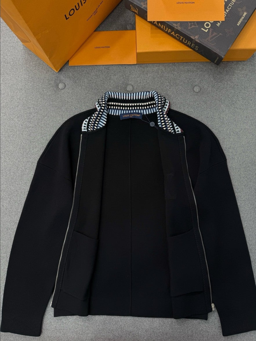 루이비통 LV 로고 카라 집업 자켓