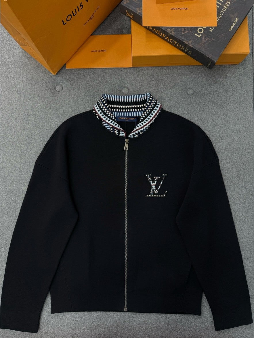 루이비통 LV 로고 카라 집업 자켓