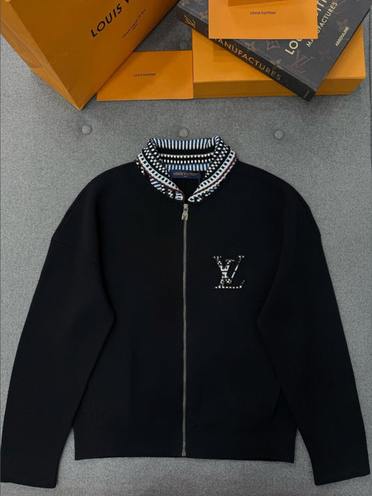 루이비통 LV 로고 카라 집업 자켓