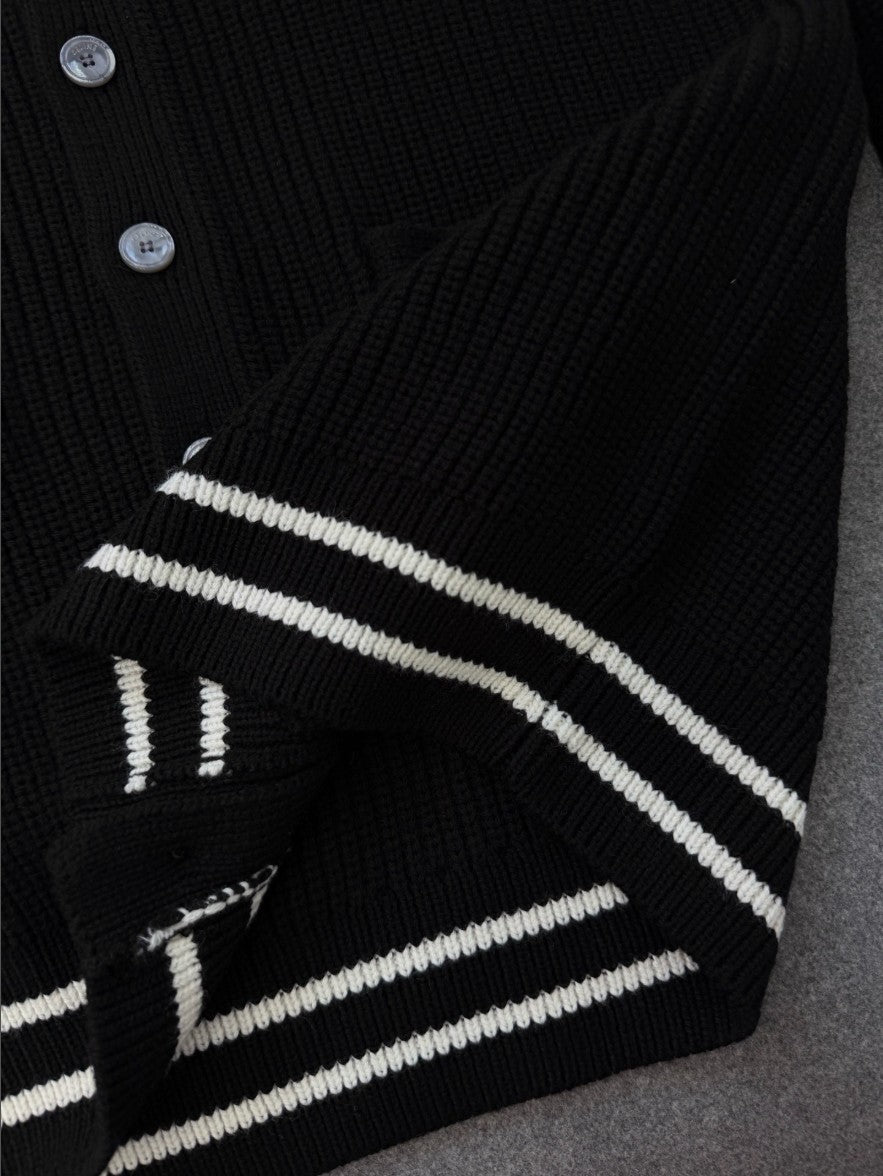 셀린느 파리스 로고 울 가디건