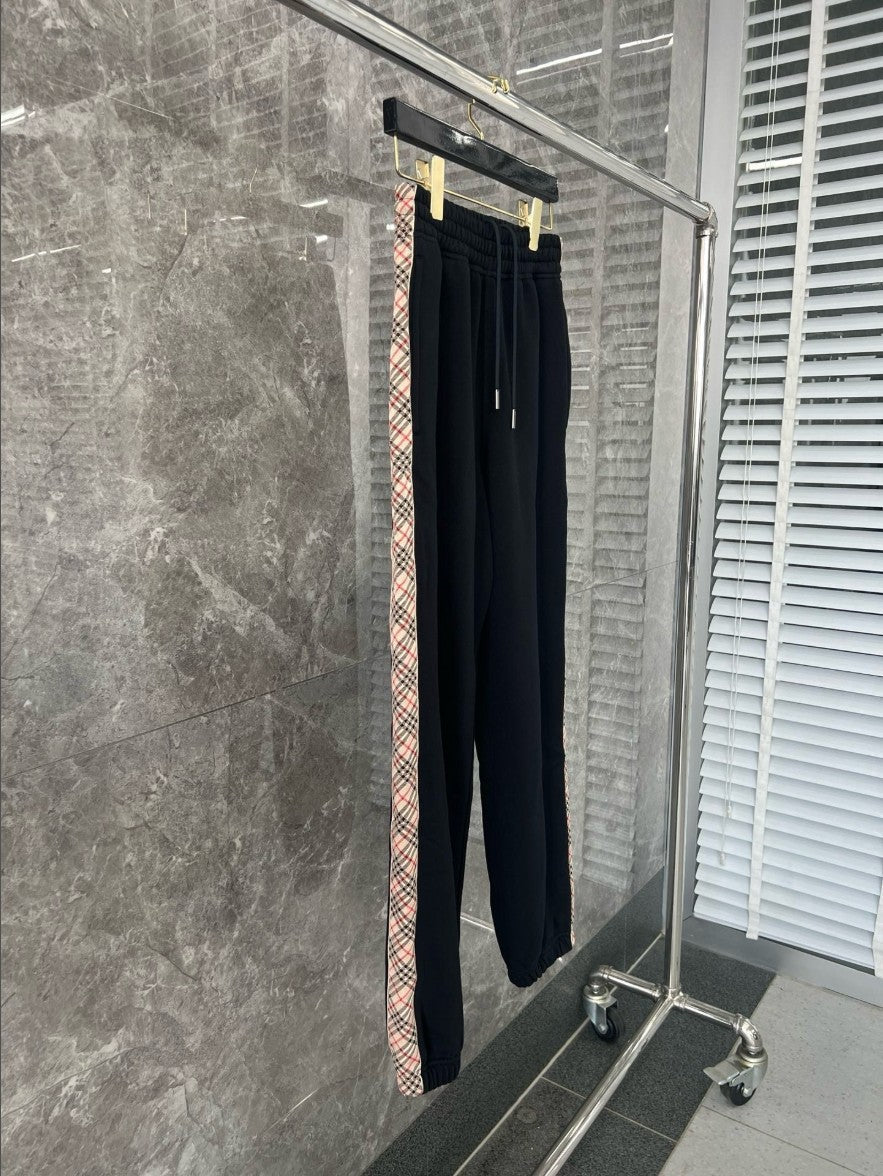 버버리 사이드 스몰 체크 바지