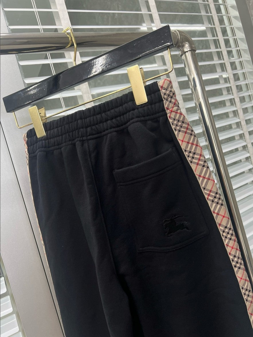 버버리 사이드 스몰 체크 바지