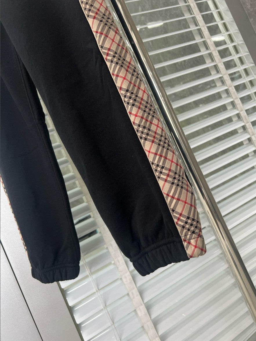 버버리 사이드 스몰 체크 바지