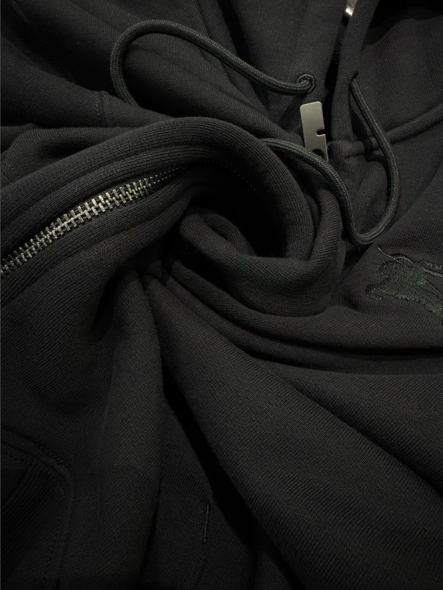 버버리 사이드 스몰 체크 후드 집업