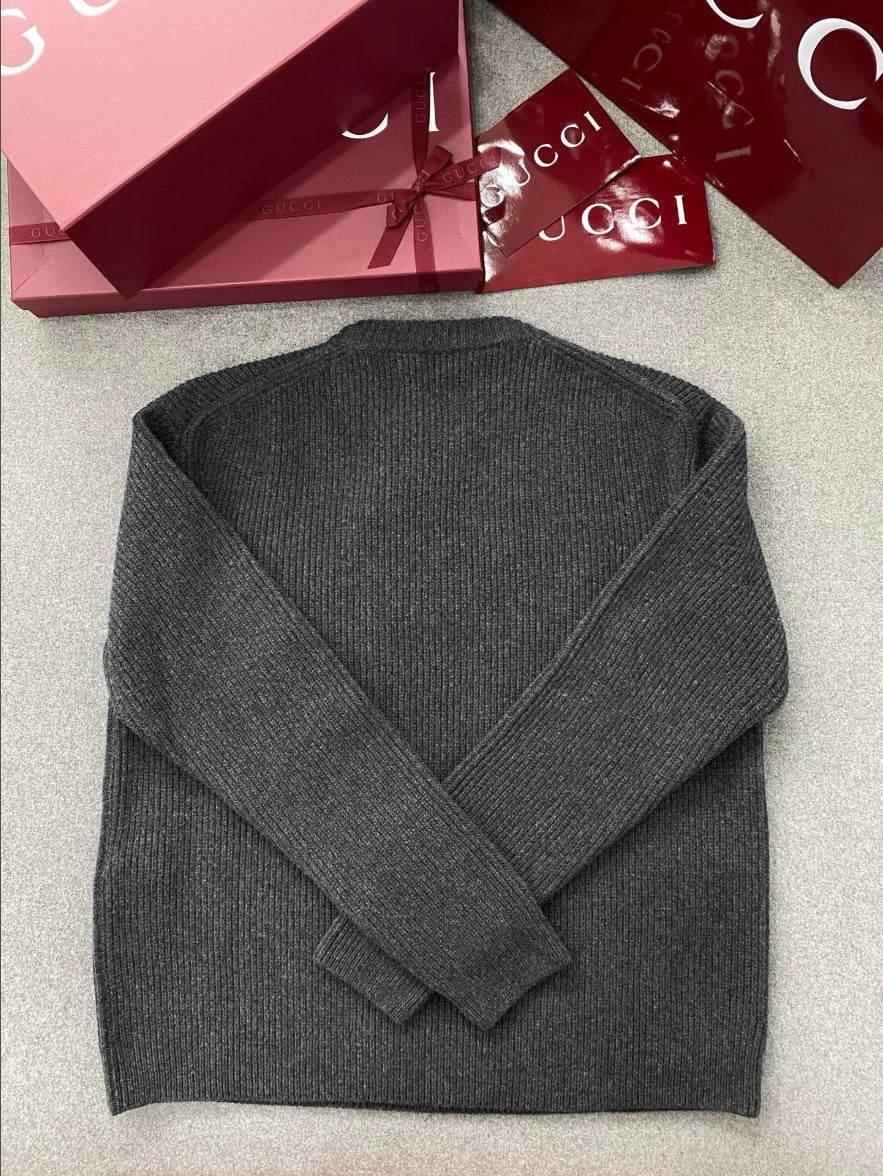 구찌 레터링 로고 울 캐시미어 니트